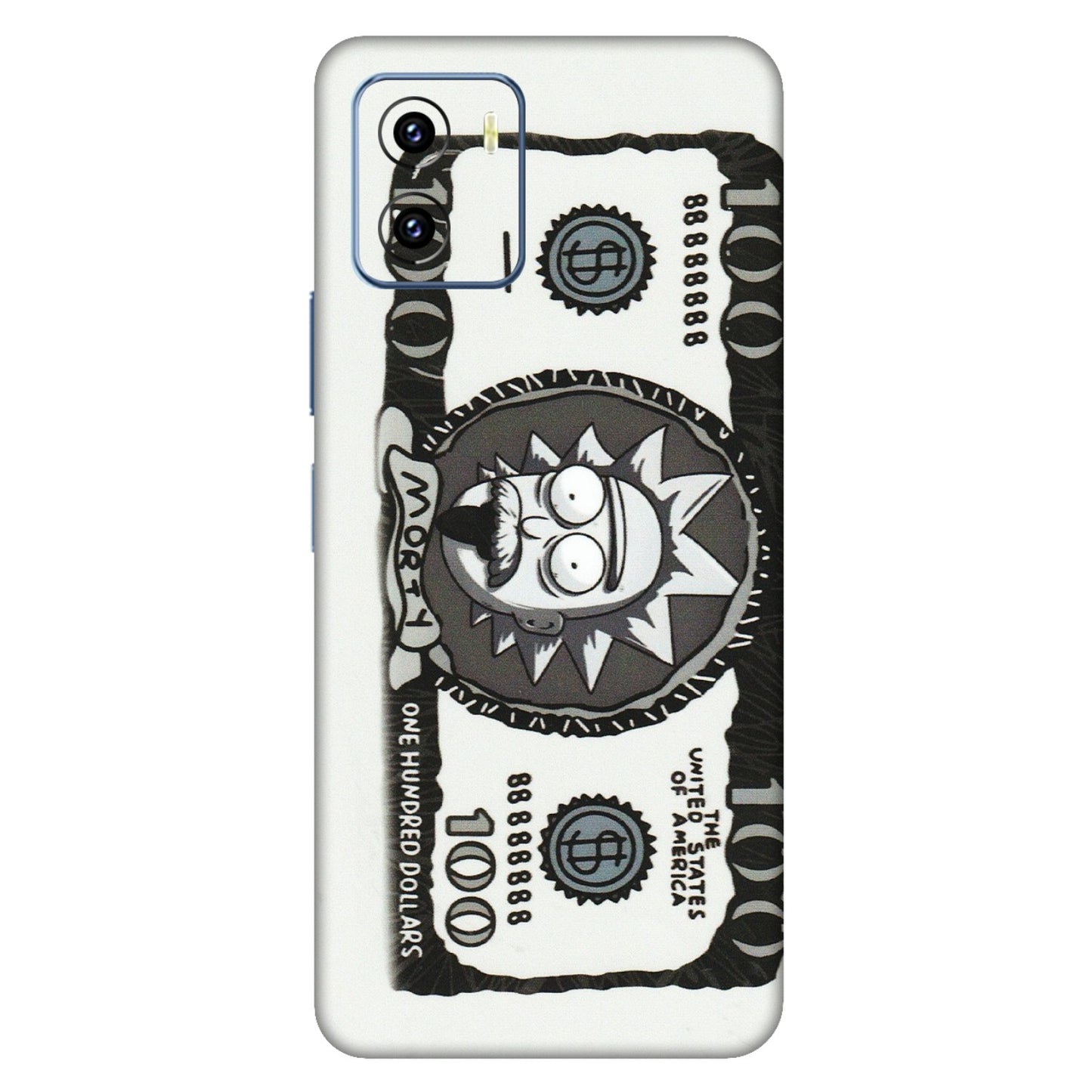 VIVO Y Series Phone Skins (All Models) - Rick And Morty Hundred Dollar Anime - Matte Finish (M-161) Vivo Y15C
