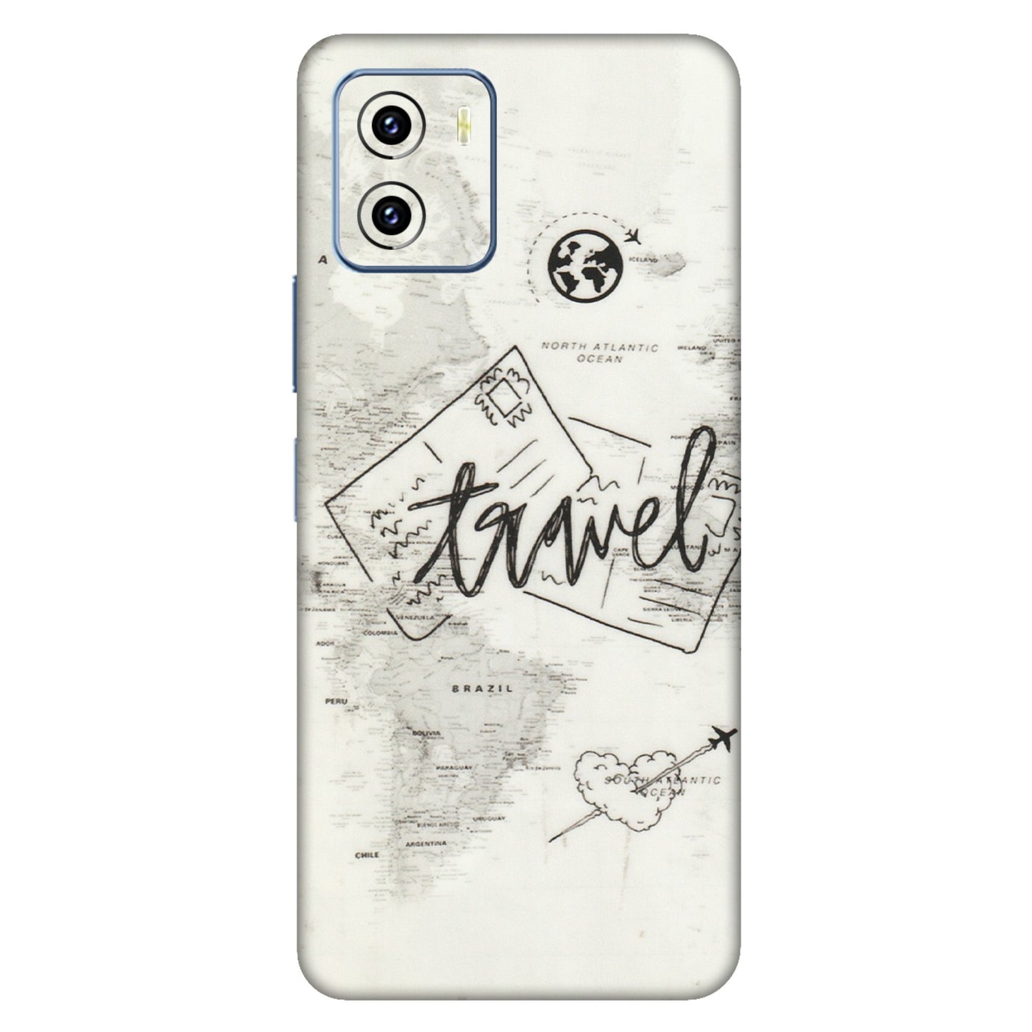VIVO Y Series Phone Skins (All Models) - Travel Ticket - Transparent Finish (T-06) Vivo Y15C