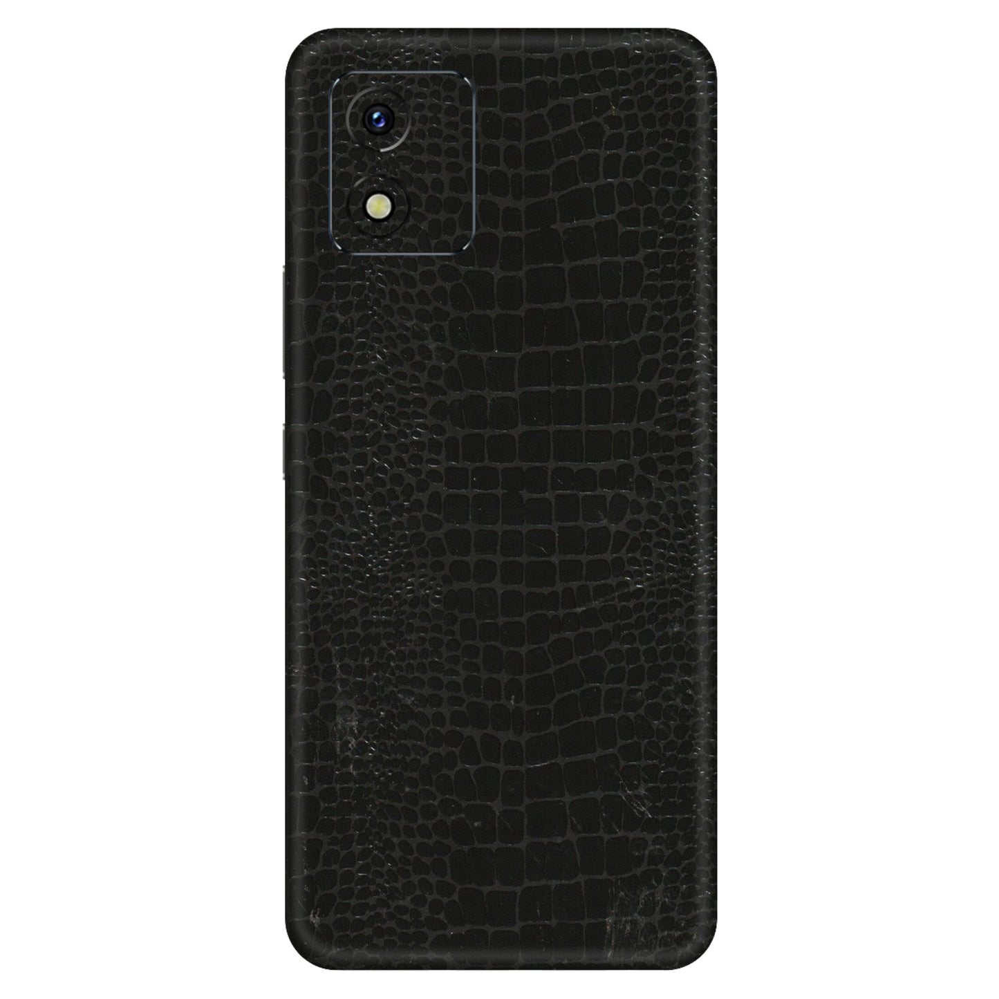 VIVO Y Series Phone Skins (All Models) - Snake Leather Black - 3D Embossed Finish (L-107) Vivo Y15S