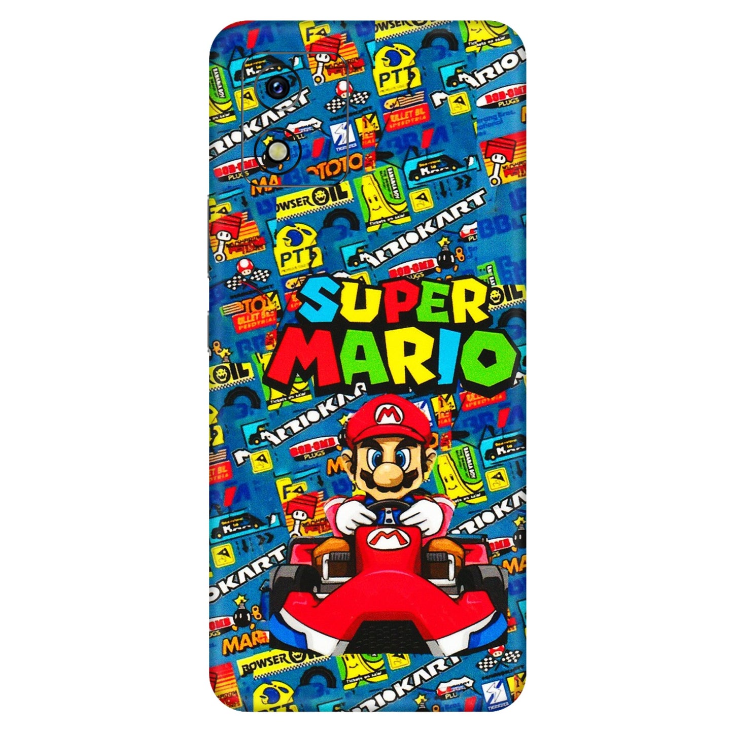 VIVO Y Series Phone Skins (All Models) - Super Mario Kart - 3D Embossed Finish (L-140) Vivo Y15S