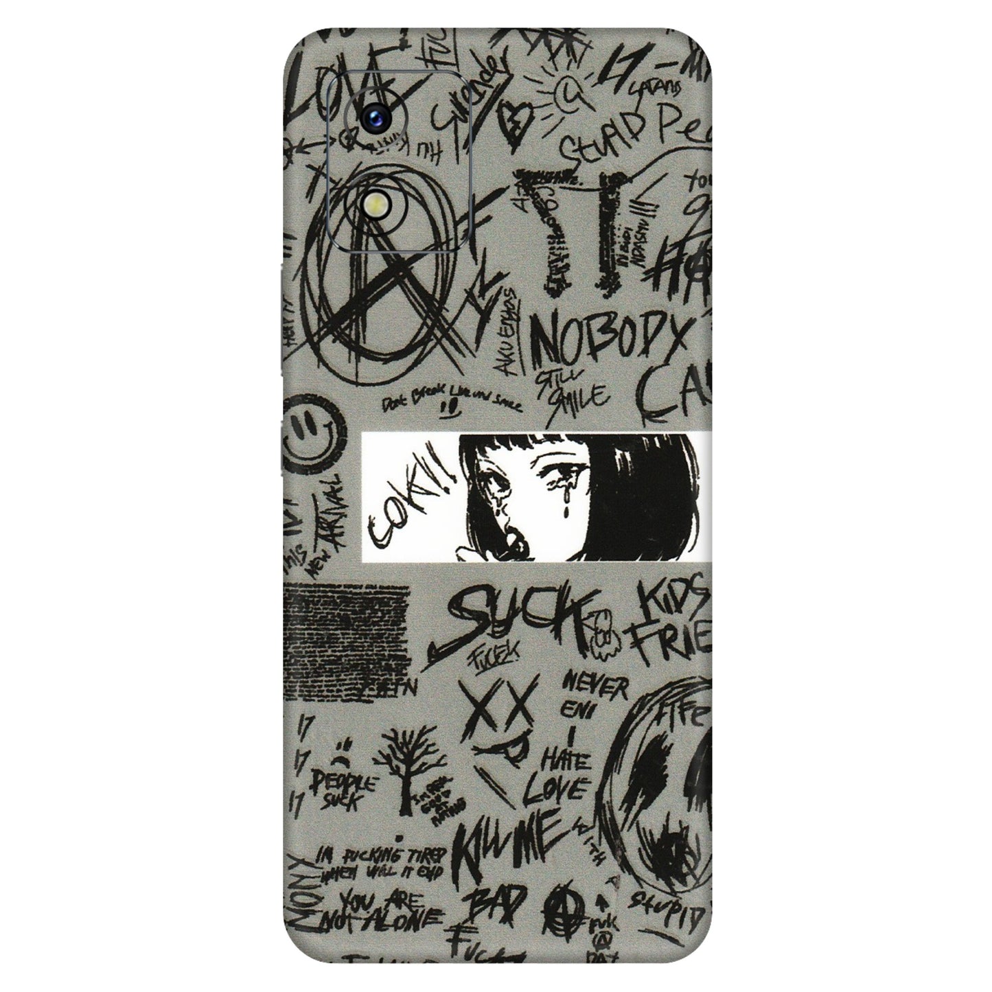 VIVO Y Series Phone Skins (All Models) - Never Have Love Anime - 3D Embossed Finish (L-260) Vivo Y15S