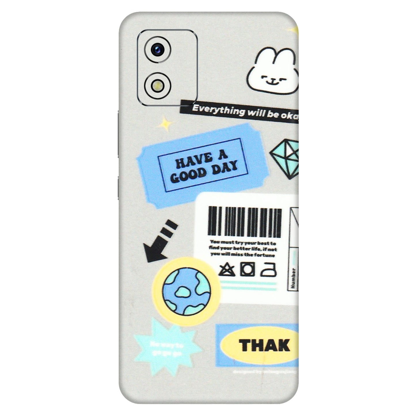 VIVO Y Series Phone Skins (All Models) - Will Be Okay Design - 3D Embossed Finish (L-316) Vivo Y15S