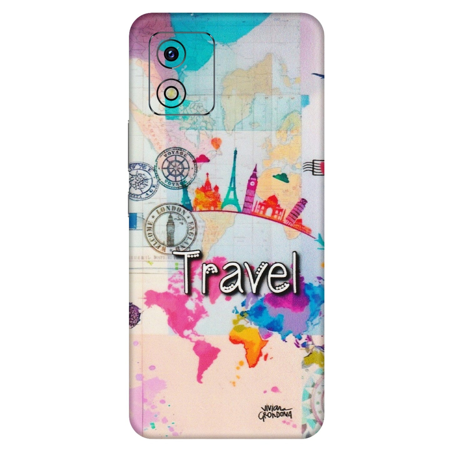 VIVO Y Series Phone Skins (All Models) - Travel The Wonders - Matte Finish (M-108) Vivo Y15S
