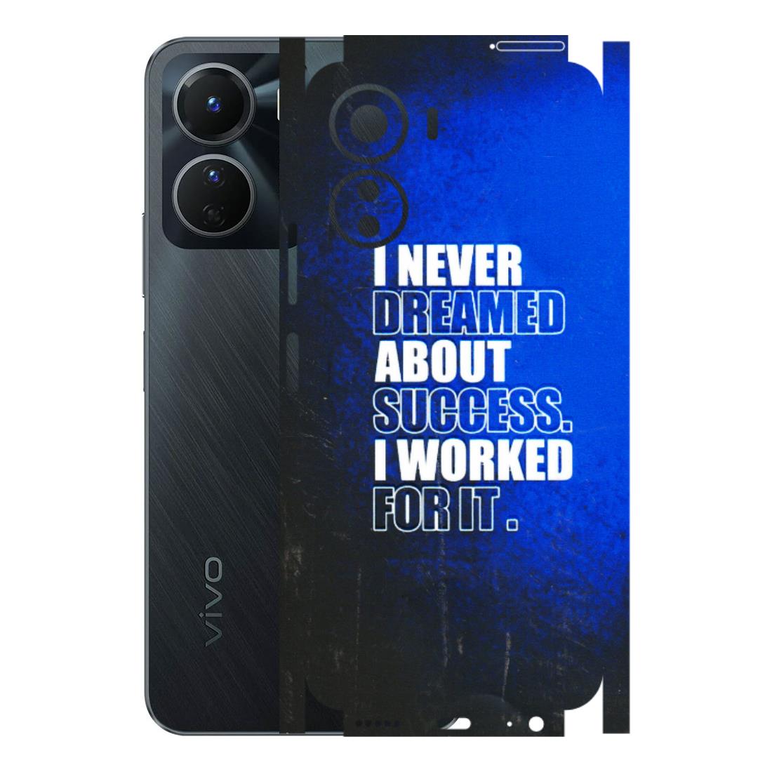 VIVO Y Series Phone Skins (All Models) - I Never Dreamed About Success - 3D Embossed Finish (L-283) Vivo Y16