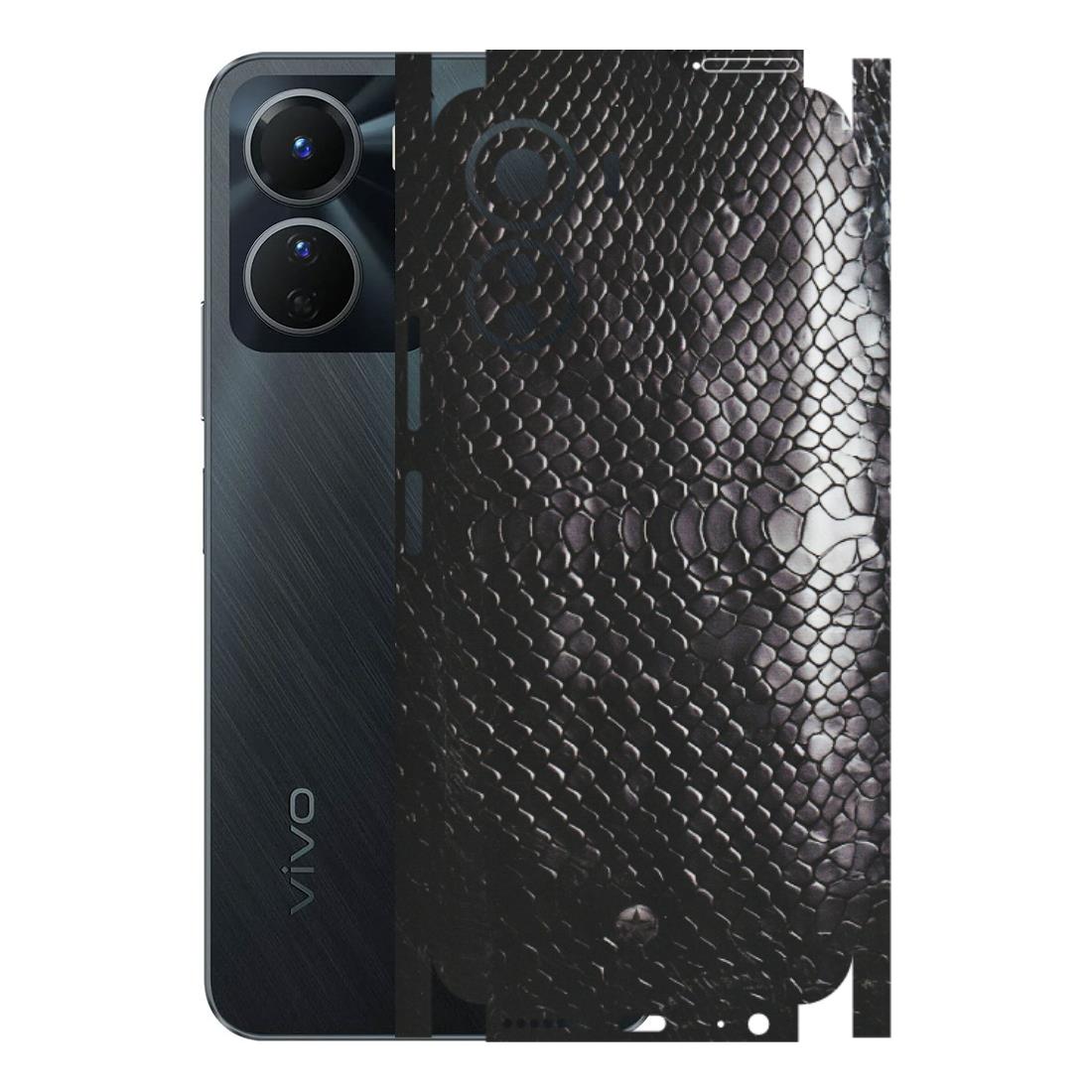 VIVO Y Series Phone Skins (All Models) - Black Snack Leather - Matte Finish (M-147) Vivo Y16