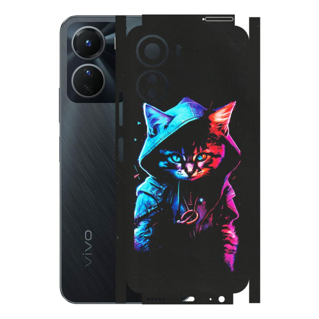 VIVO Y Series Phone Skins (All Models) - Cyberpunk Cat - Matte Finish (M-45) Vivo Y16