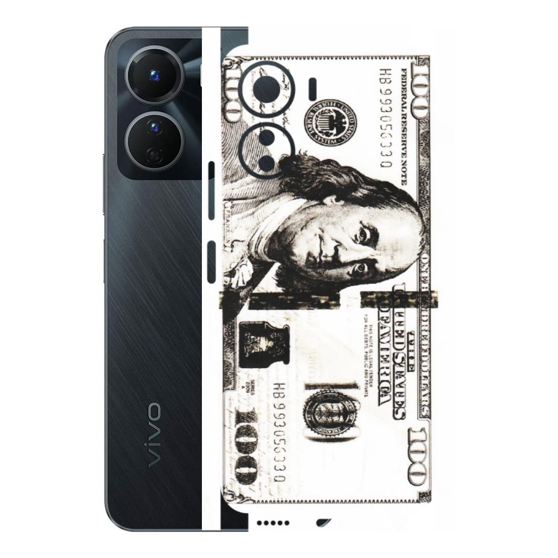 VIVO Y Series Phone Skins (All Models) - 100 Dollar Currency - Transparent Finish (T-01) Vivo Y16