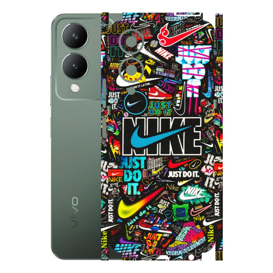 VIVO Y Series Phone Skins (All Models) - Just Do It Doodles - 3D Embossed Finish (L-166) Vivo Y17S