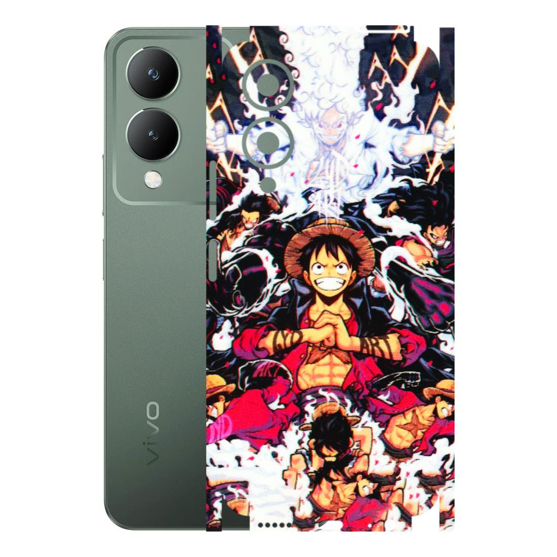 VIVO Y Series Phone Skins (All Models) - Luffy Anime Character - 3D Embossed Finish (L-203) Vivo Y17S