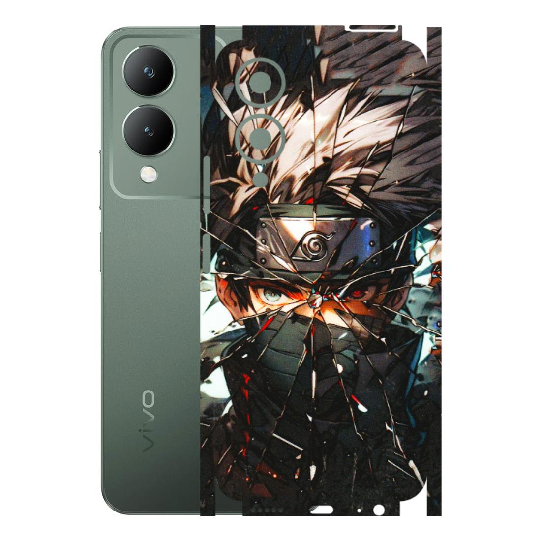 VIVO Y Series Phone Skins (All Models) - Kakashi Shattered Glass Effect - 3D Embossed Finish (L-237) Vivo Y17S