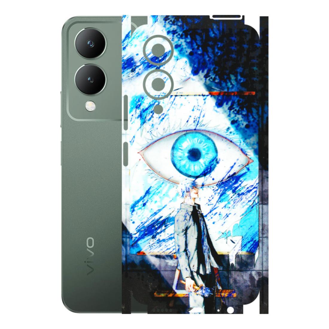 VIVO Y Series Phone Skins (All Models) - Gojo Satoru evil eye - 3D Embossed Finish (L-239) Vivo Y17S