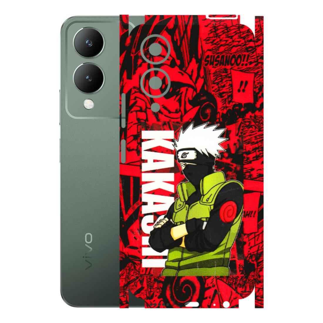 VIVO Y Series Phone Skins (All Models) - Kakashi Red Anime - 3D Embossed Finish (L-251) Vivo Y17S