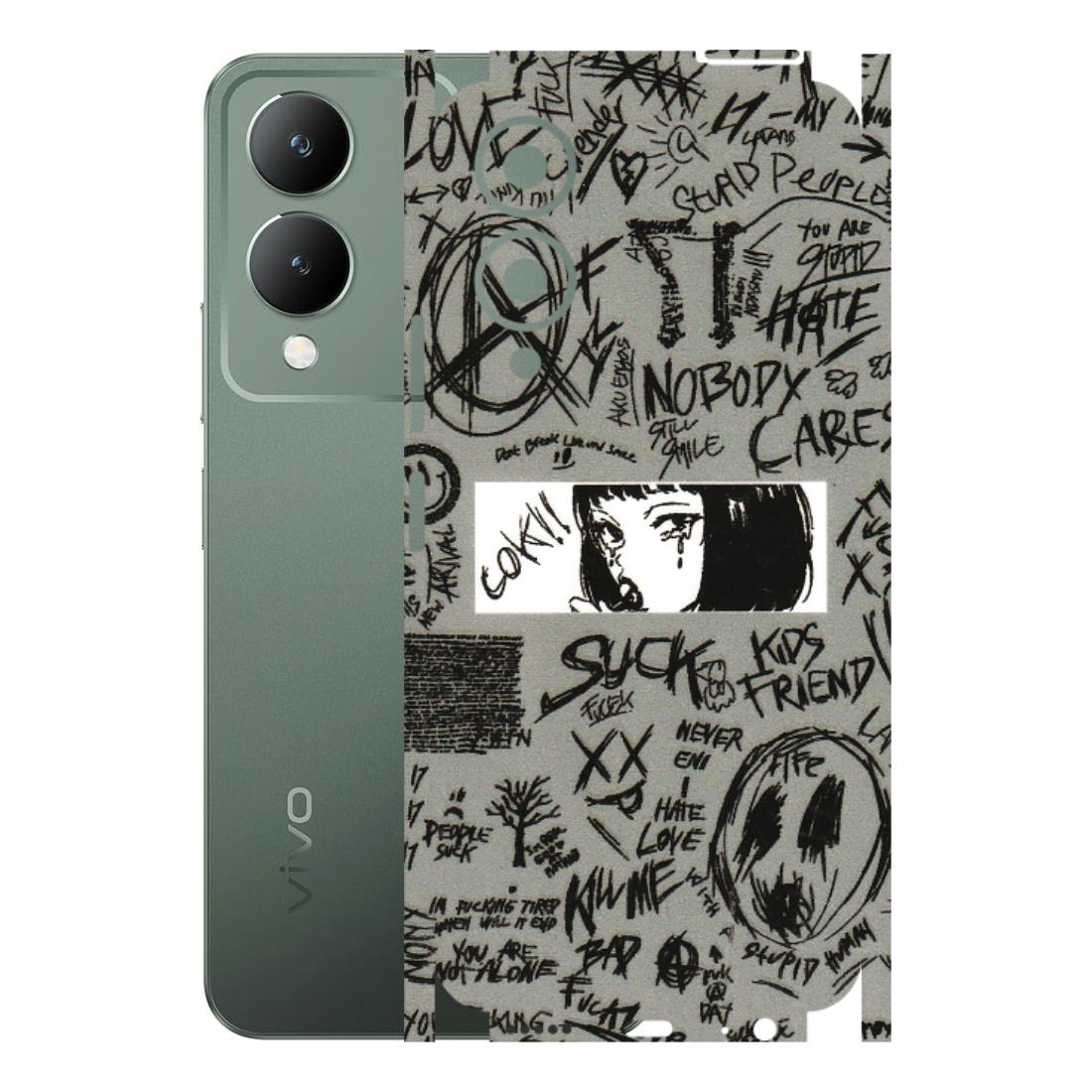 VIVO Y Series Phone Skins (All Models) - Never Have Love Anime - 3D Embossed Finish (L-260) Vivo Y17S