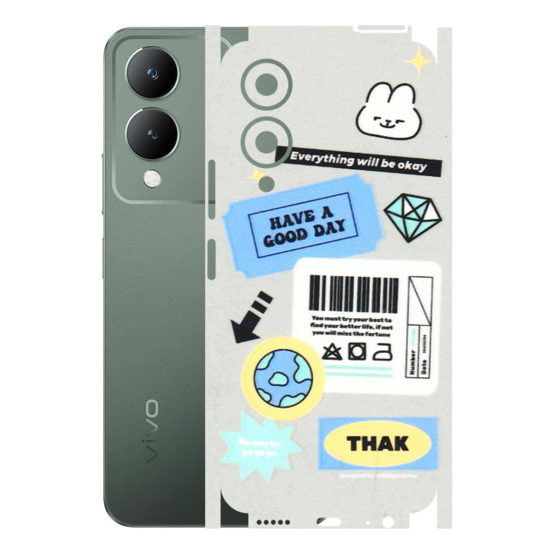 VIVO Y Series Phone Skins (All Models) - Will Be Okay Design - 3D Embossed Finish (L-316) Vivo Y17S