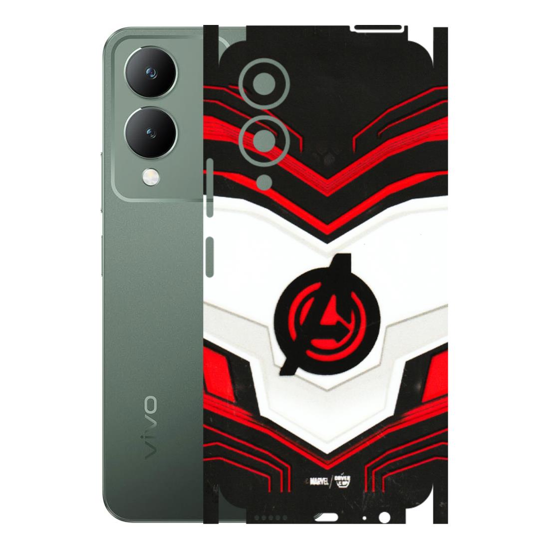 VIVO Y Series Phone Skins (All Models) - Avengers Logo - 3D Embossed Finish (L-55) Vivo Y17S