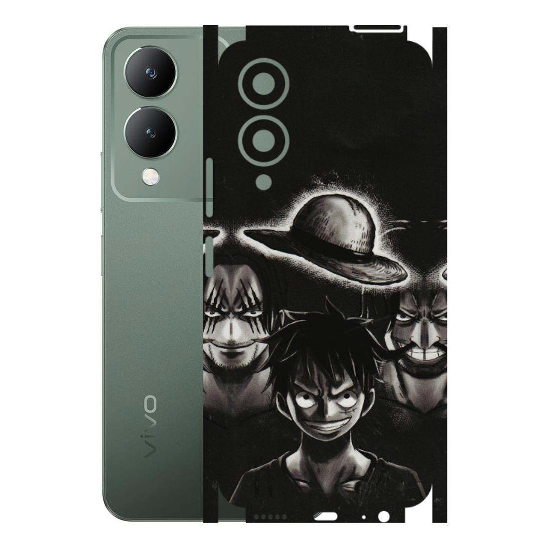 VIVO Y Series Phone Skins (All Models) - Black Luffy Hat - 3D Embossed Finish (L-57) Vivo Y17S