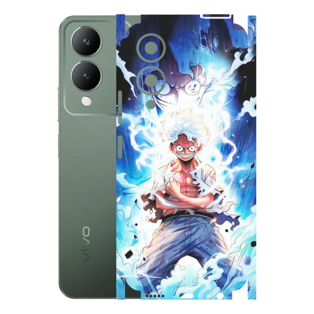 VIVO Y Series Phone Skins (All Models) - Blue Thunder Luffy Anime - Matte Finish (M-132) Vivo Y17S
