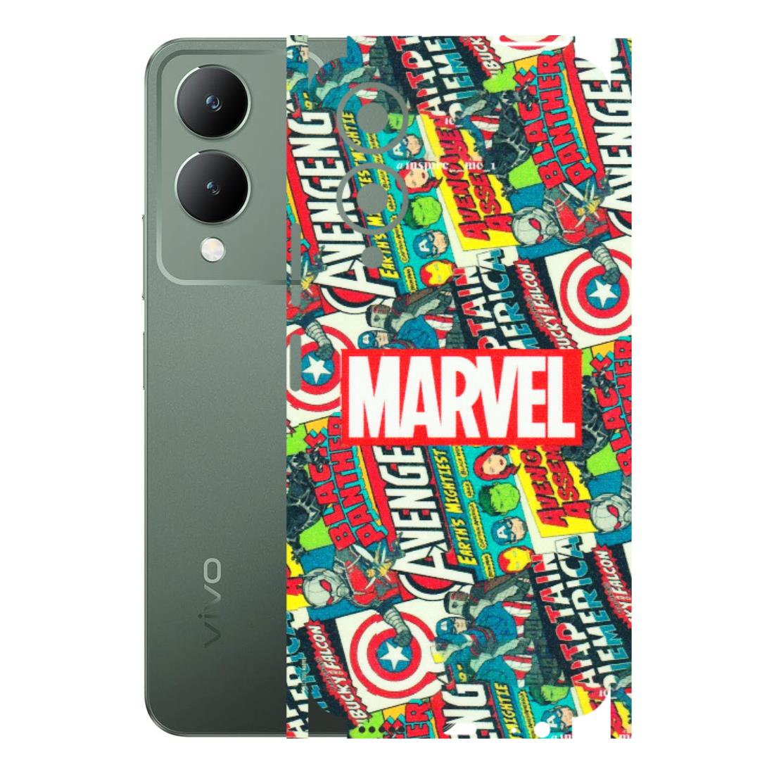 VIVO Y Series Phone Skins (All Models) - Marvel Comic Lover - Matte Finish (M-30) Vivo Y17S