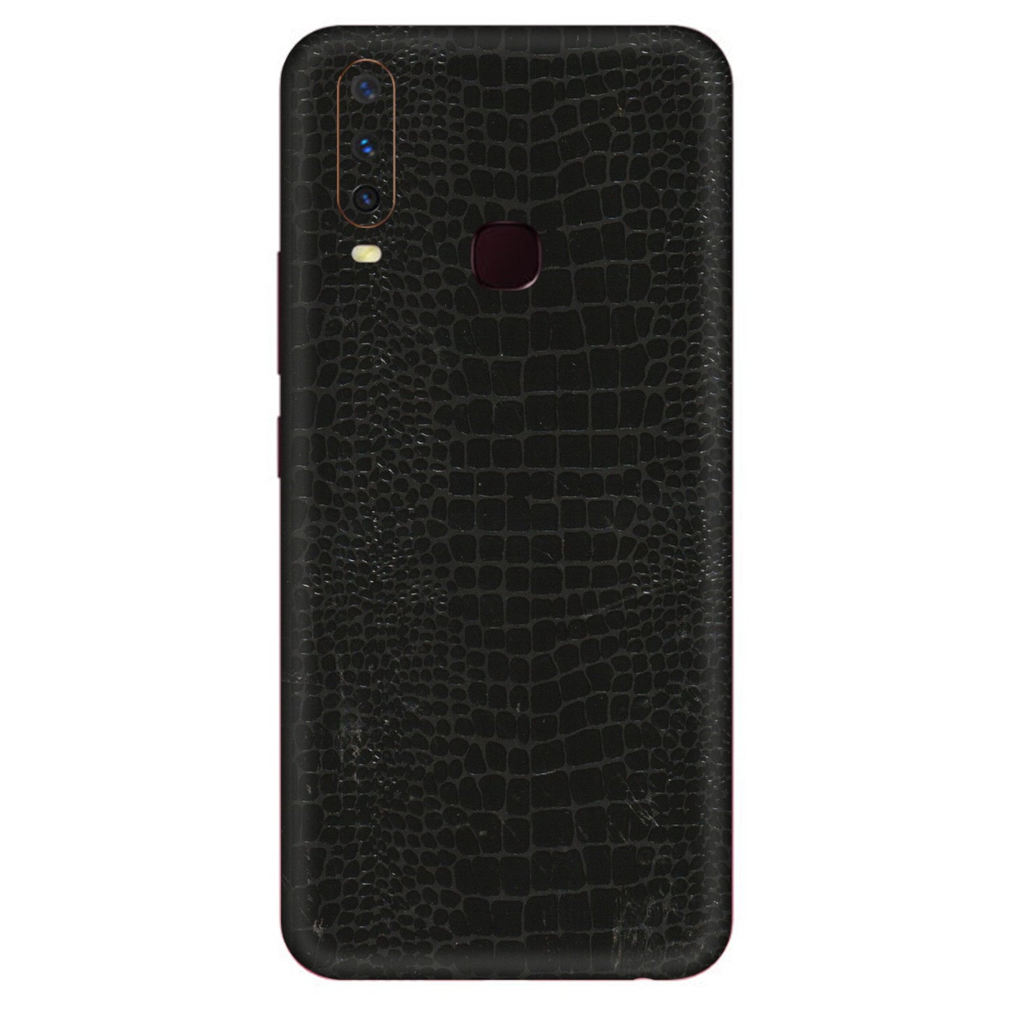VIVO Y Series Phone Skins (All Models) - Snake Leather Black - 3D Embossed Finish (L-107) Vivo Y17