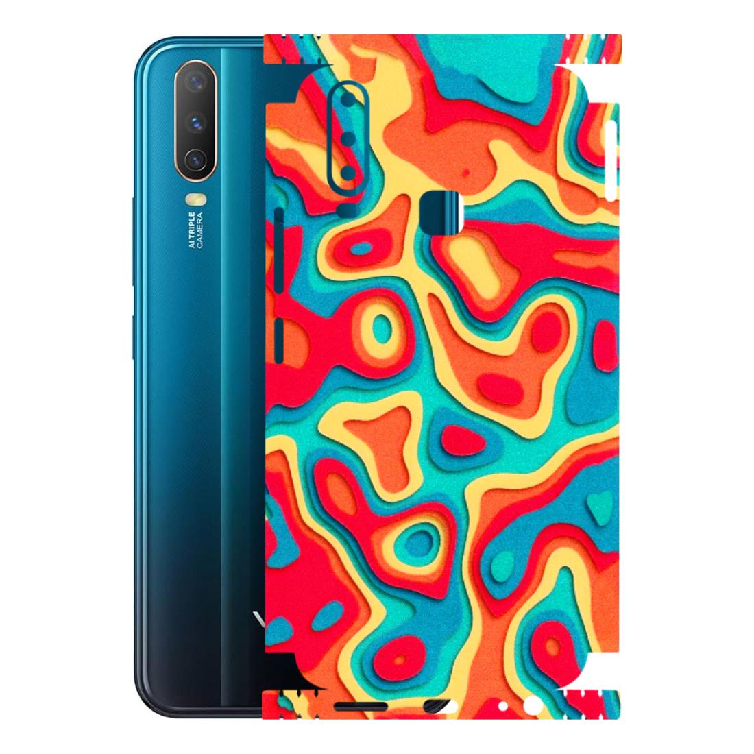 VIVO Y Series Phone Skins (All Models) - Abstract Swirl - 3D Embossed Finish (L-150) Vivo Y17