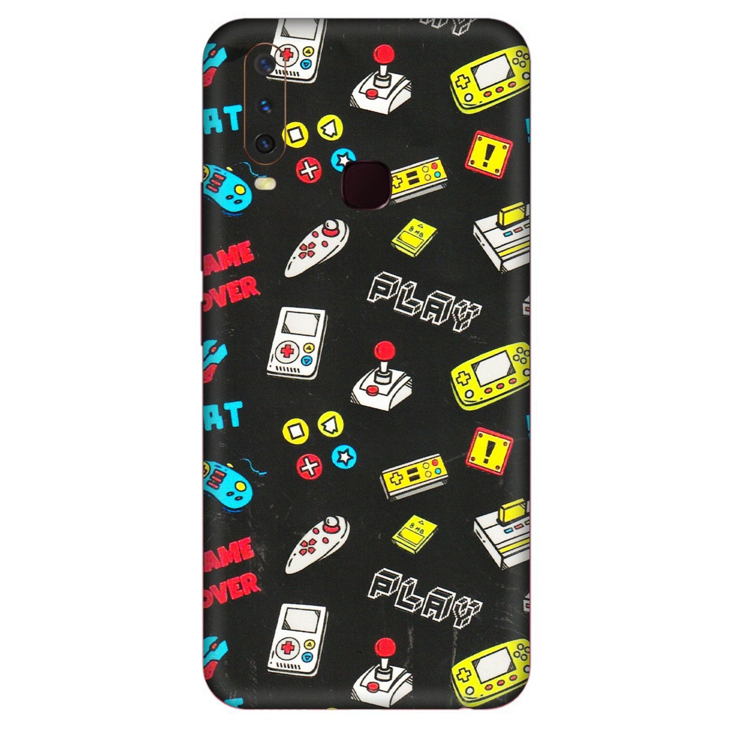 VIVO Y Series Phone Skins (All Models) - Gaming Doodles - 3D Embossed Finish (L-224) Vivo Y17