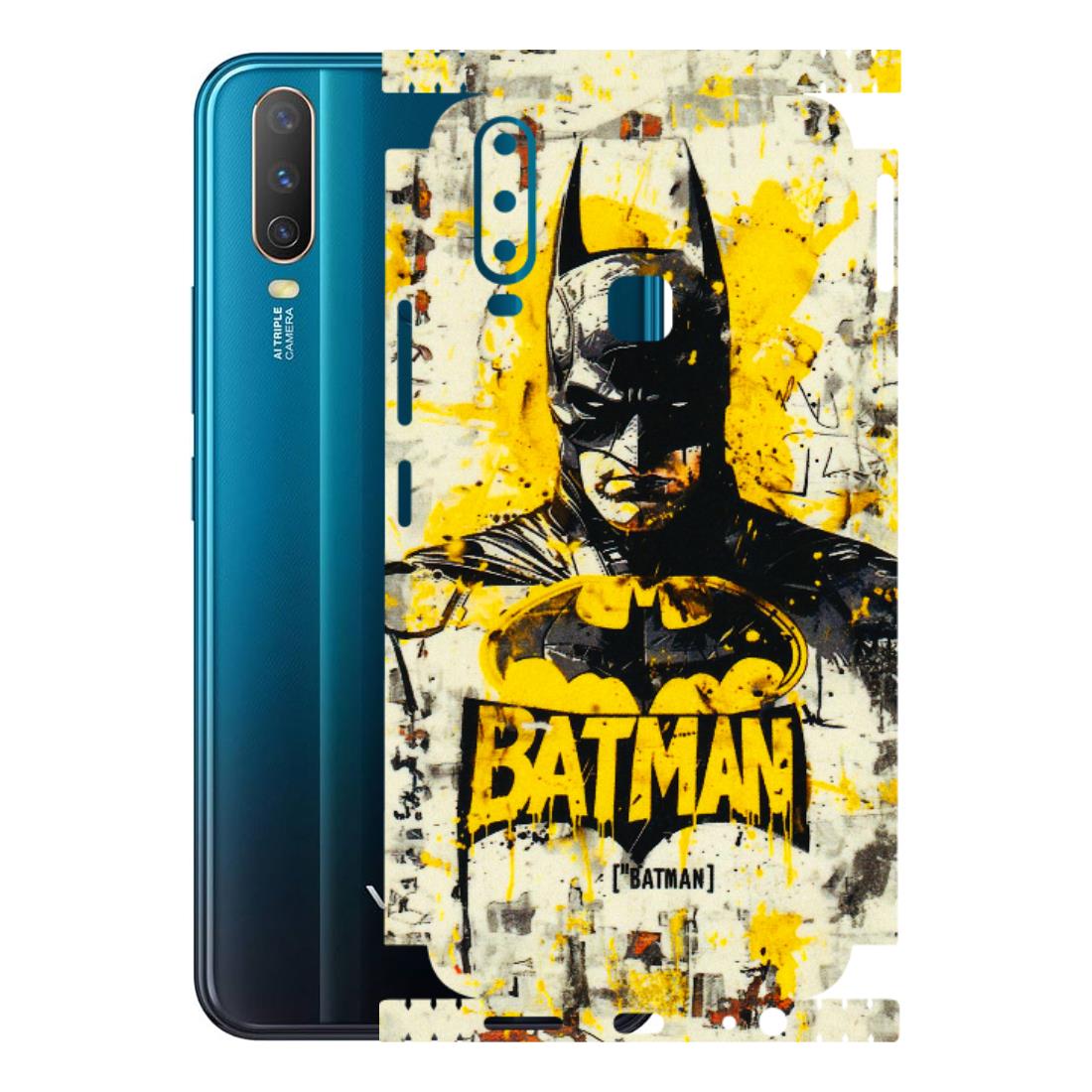 VIVO Y Series Phone Skins (All Models) - Batman Yellow BT - 3D Embossed Finish (L-304) Vivo Y17