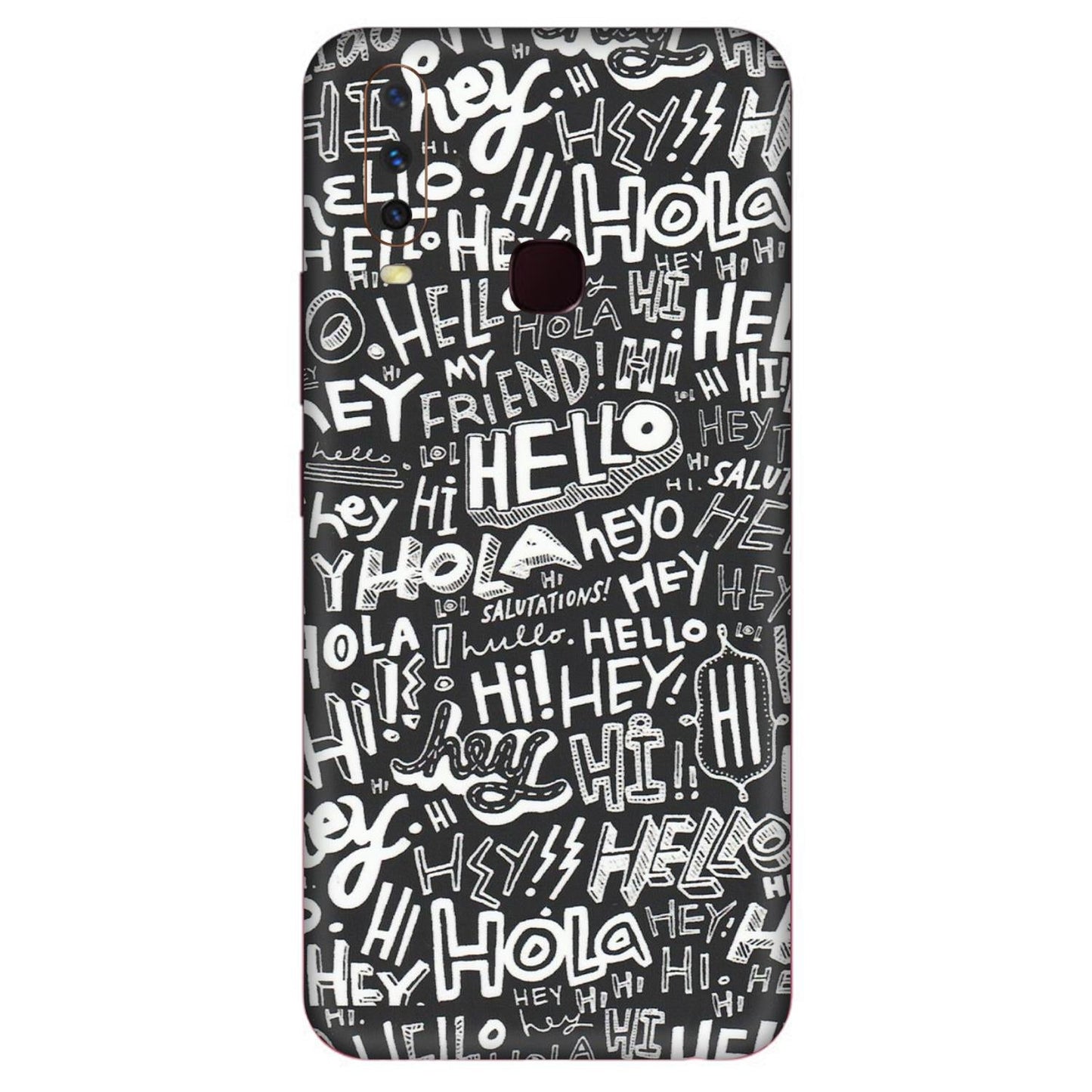VIVO Y Series Phone Skins (All Models) - Hi Hello Doodles - Matte Finish (M-25)