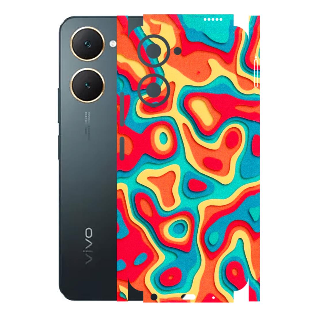 VIVO Y Series Phone Skins (All Models) - Abstract Swirl - 3D Embossed Finish (L-150) Vivo Y18