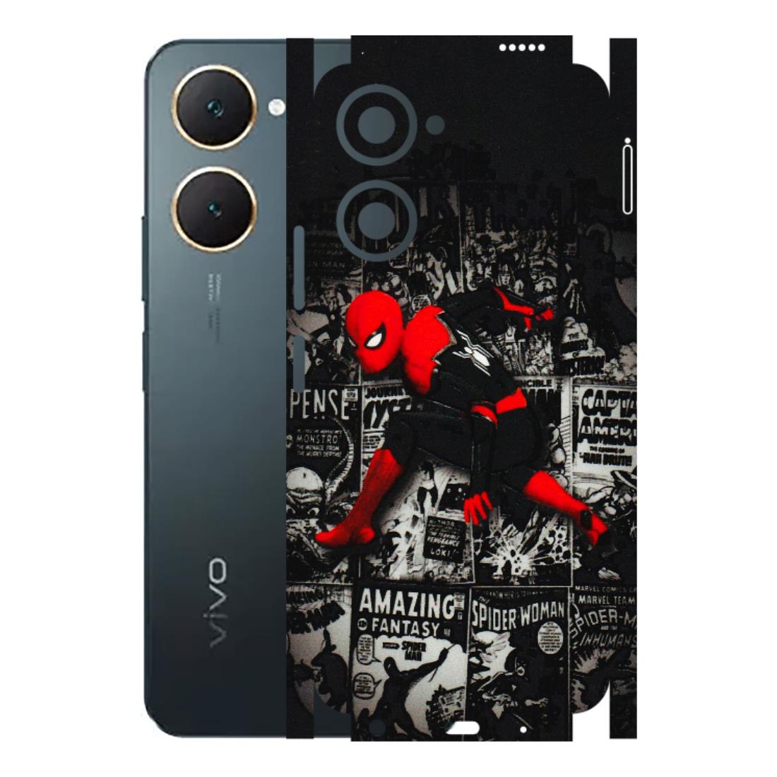 VIVO Y Series Phone Skins (All Models) - SpiderMan New - 3D Embossed Finish (L-162) Vivo Y18