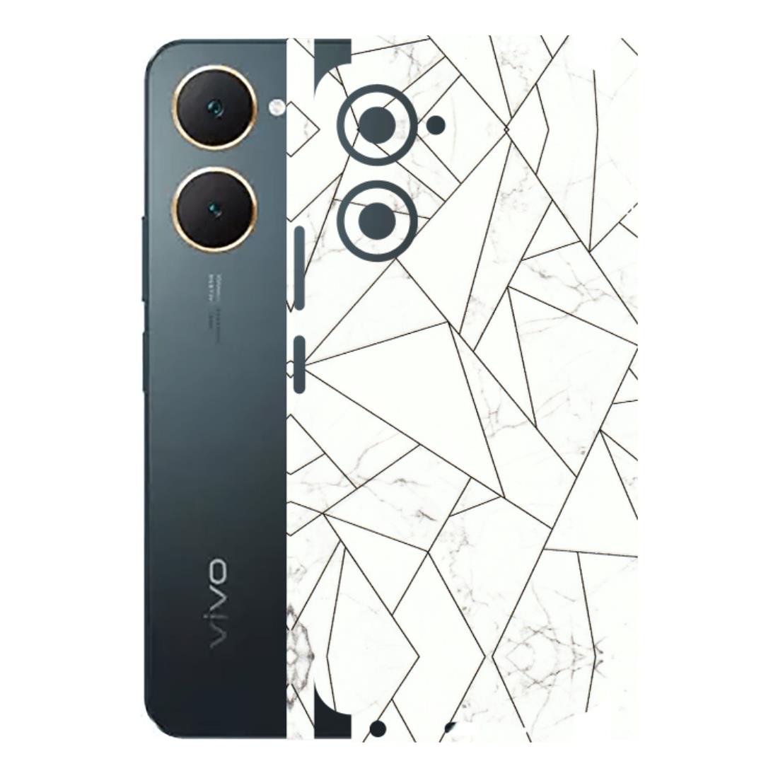 VIVO Y Series Phone Skins (All Models) - Luxury White Marble Effect - 3D Embossed Finish (L-168) Vivo Y18