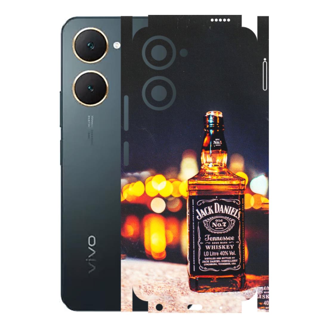 VIVO Y Series Phone Skins (All Models) - JD Whiskey Bottle - 3D Embossed Finish (L-20) Vivo Y18