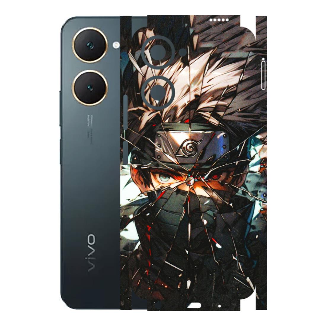 VIVO Y Series Phone Skins (All Models) - Kakashi Shattered Glass Effect - 3D Embossed Finish (L-237) Vivo Y18