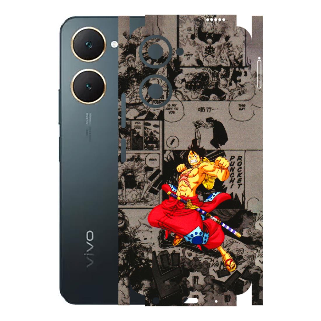 VIVO Y Series Phone Skins (All Models) - One Piece Rocket Punch Manga - 3D Embossed Finish (L-25) Vivo Y18