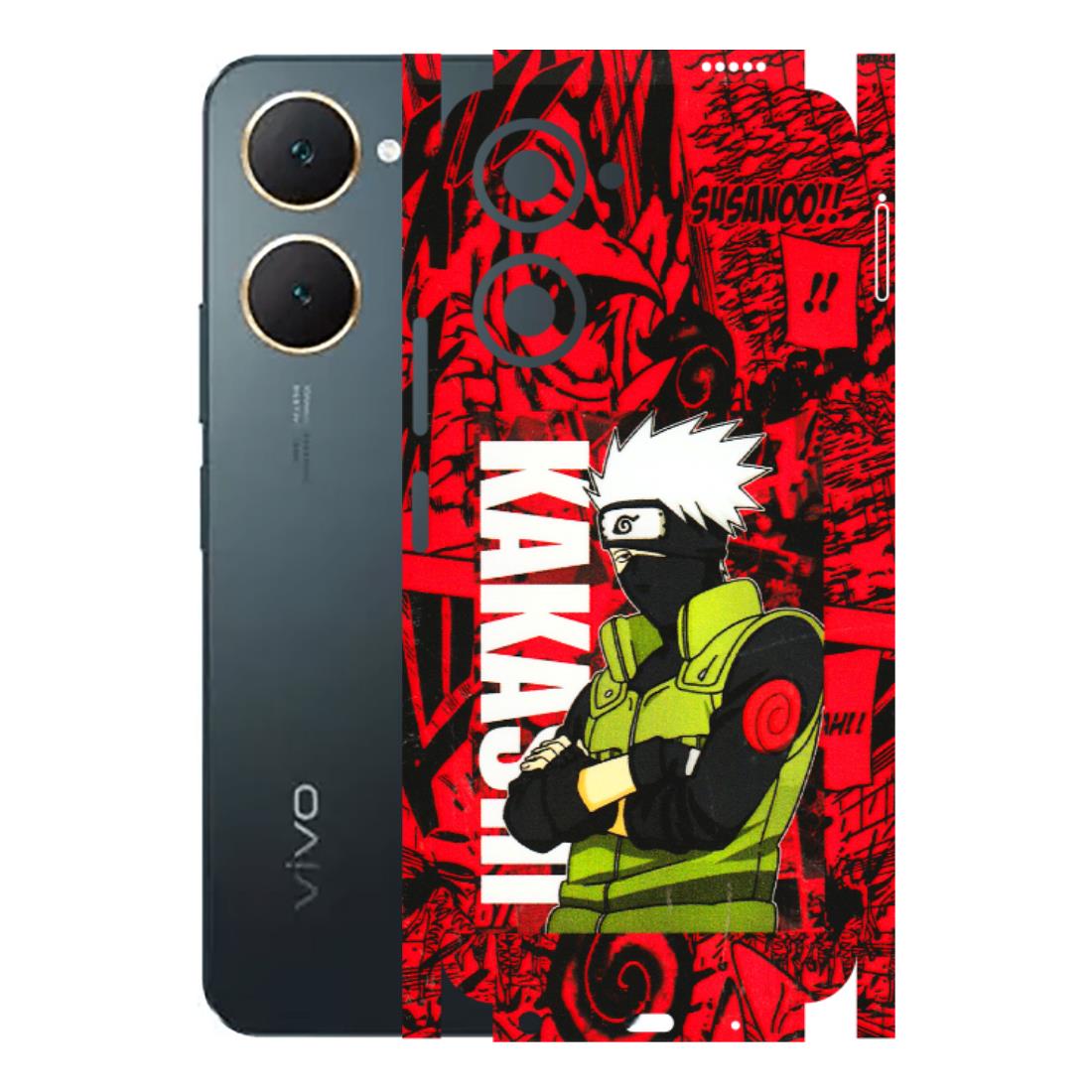 VIVO Y Series Phone Skins (All Models) - Kakashi Red Anime - 3D Embossed Finish (L-251) Vivo Y18