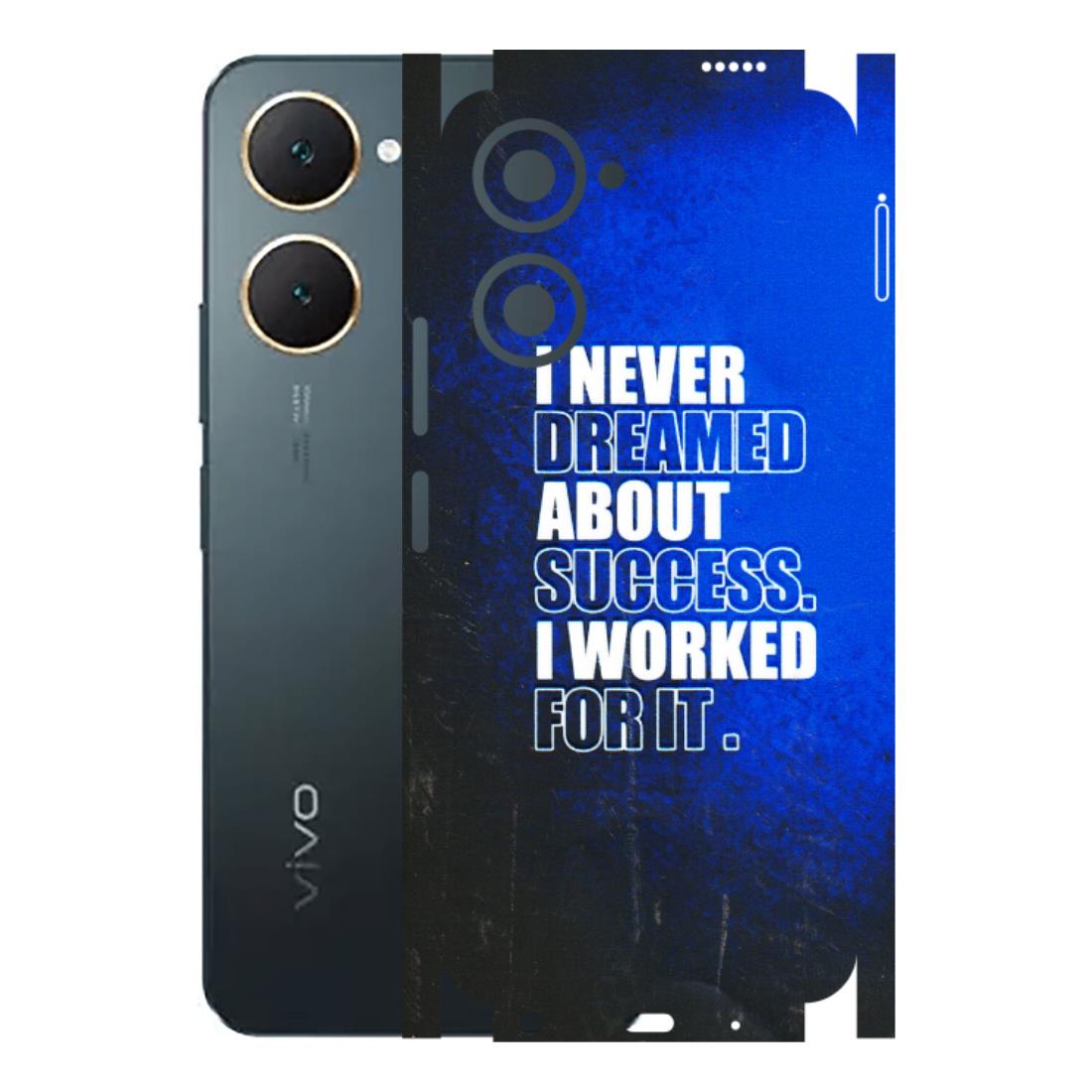 VIVO Y Series Phone Skins (All Models) - I Never Dreamed About Success - 3D Embossed Finish (L-283) Vivo Y18