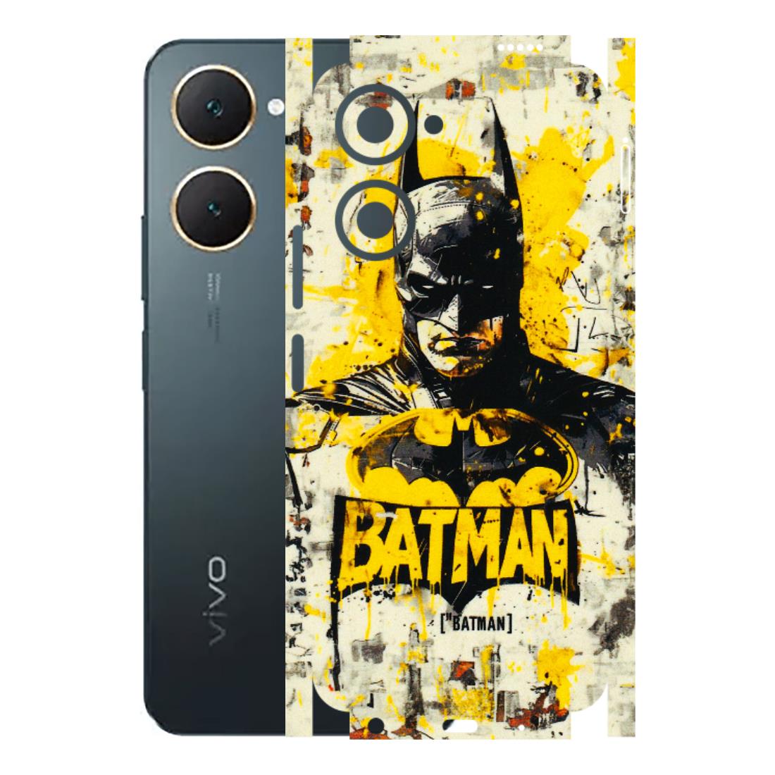 VIVO Y Series Phone Skins (All Models) - Batman Yellow BT - 3D Embossed Finish (L-304) Vivo Y18
