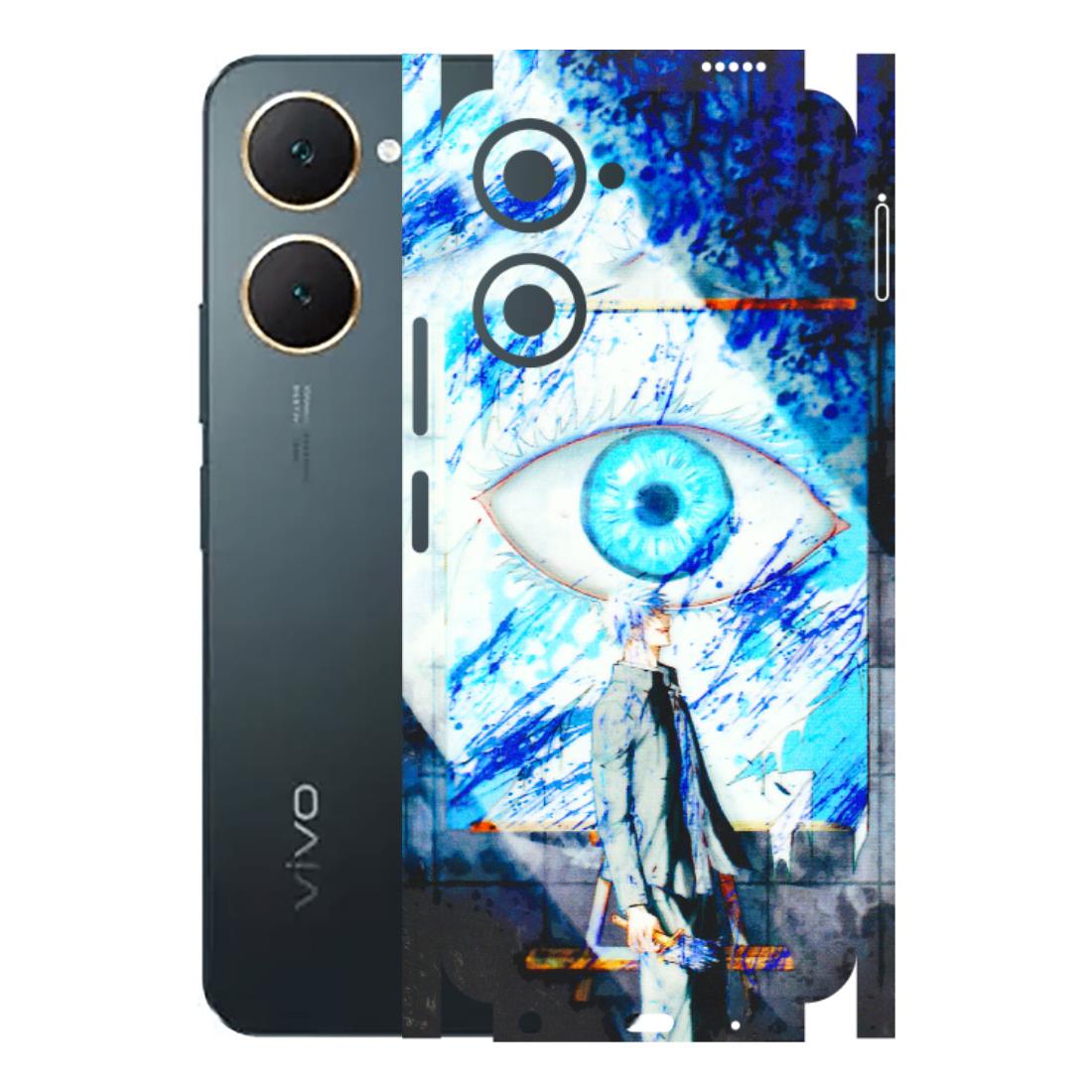 VIVO Y Series Phone Skins (All Models) - Anime Sea Blue Eye - 3D Embossed Finish (L-318) Vivo Y18