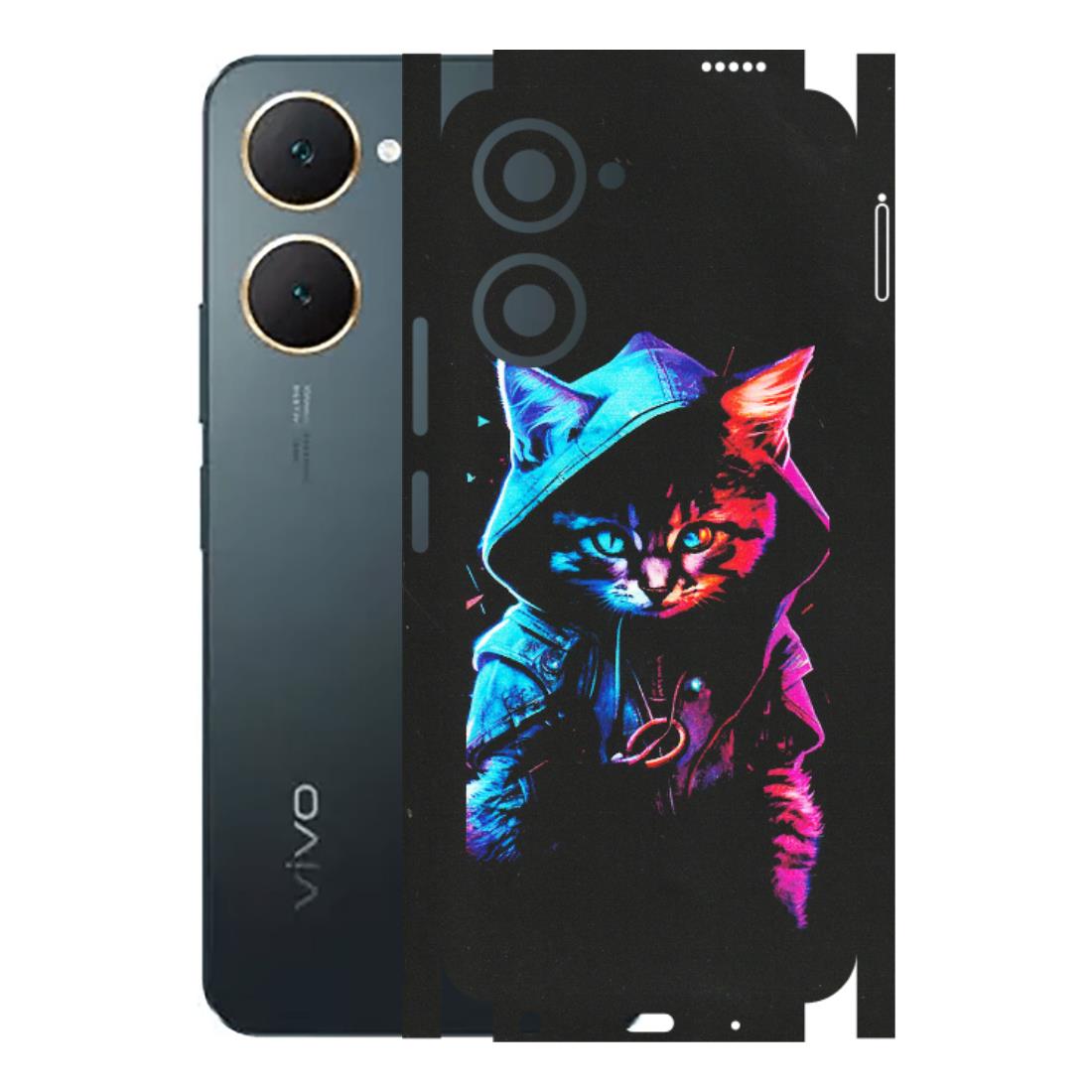 VIVO Y Series Phone Skins (All Models) - Cyberpunk Cat - Matte Finish (M-45) Vivo Y18