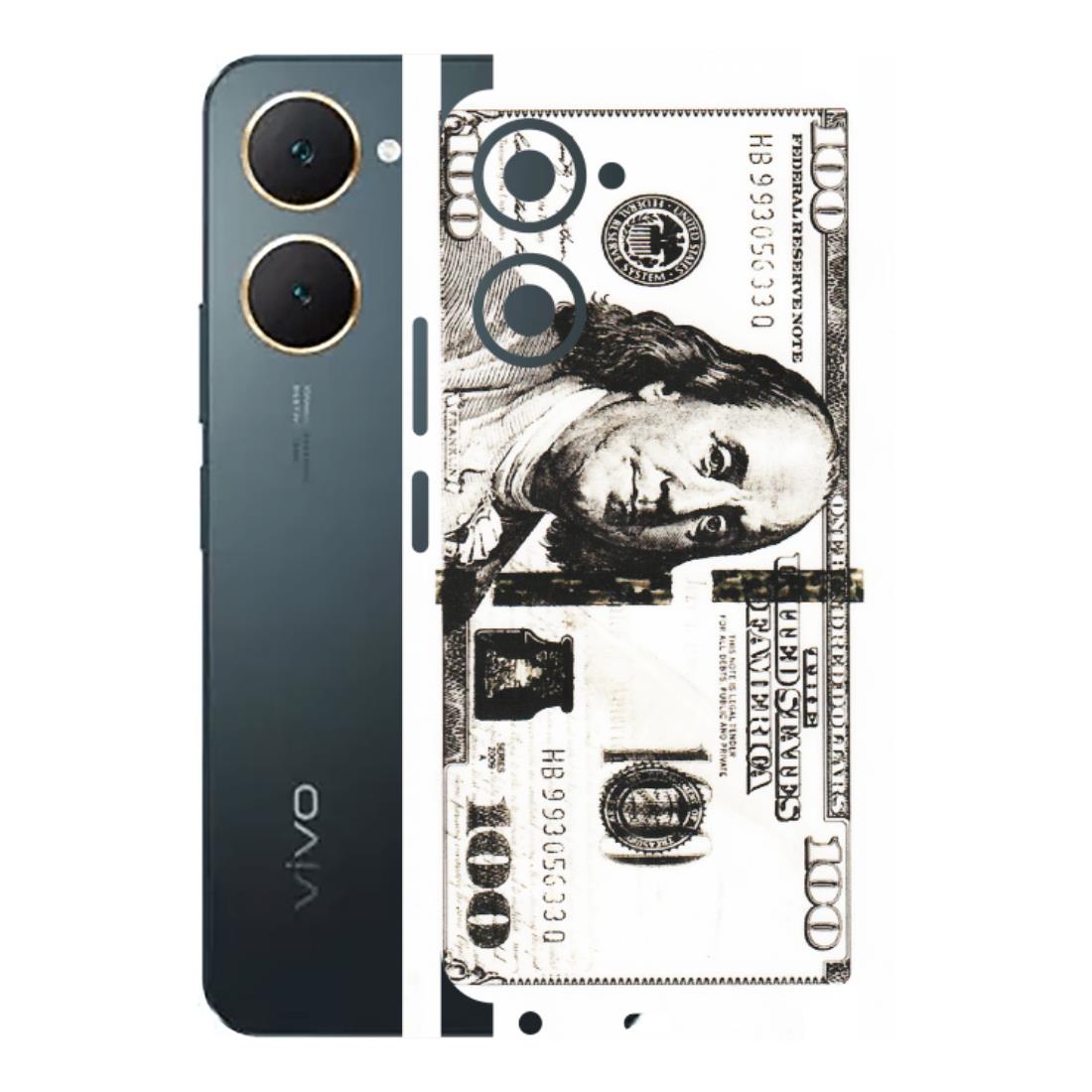 VIVO Y Series Phone Skins (All Models) - 100 Dollar Currency - Transparent Finish (T-01) Vivo Y18