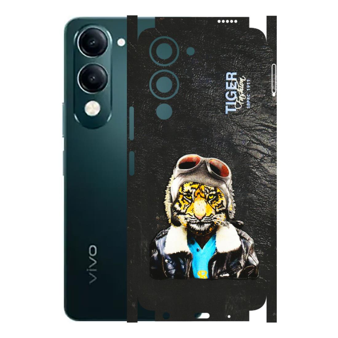 VIVO Y Series Phone Skins (All Models) - Rider Tiger - 3D Embossed Finish (L-113) Vivo Y19E