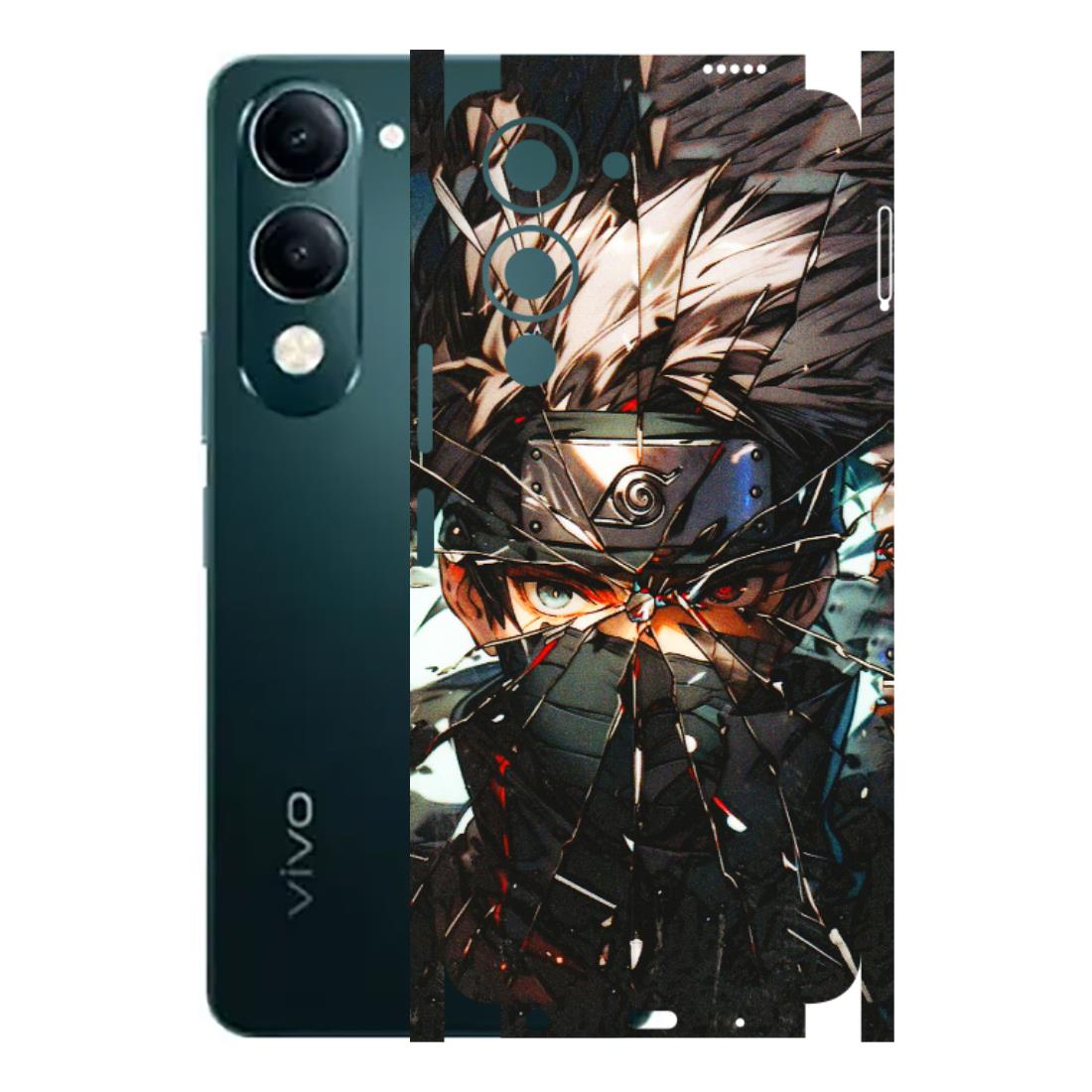VIVO Y Series Phone Skins (All Models) - Kakashi Shattered Glass Effect - 3D Embossed Finish (L-237) Vivo Y19E