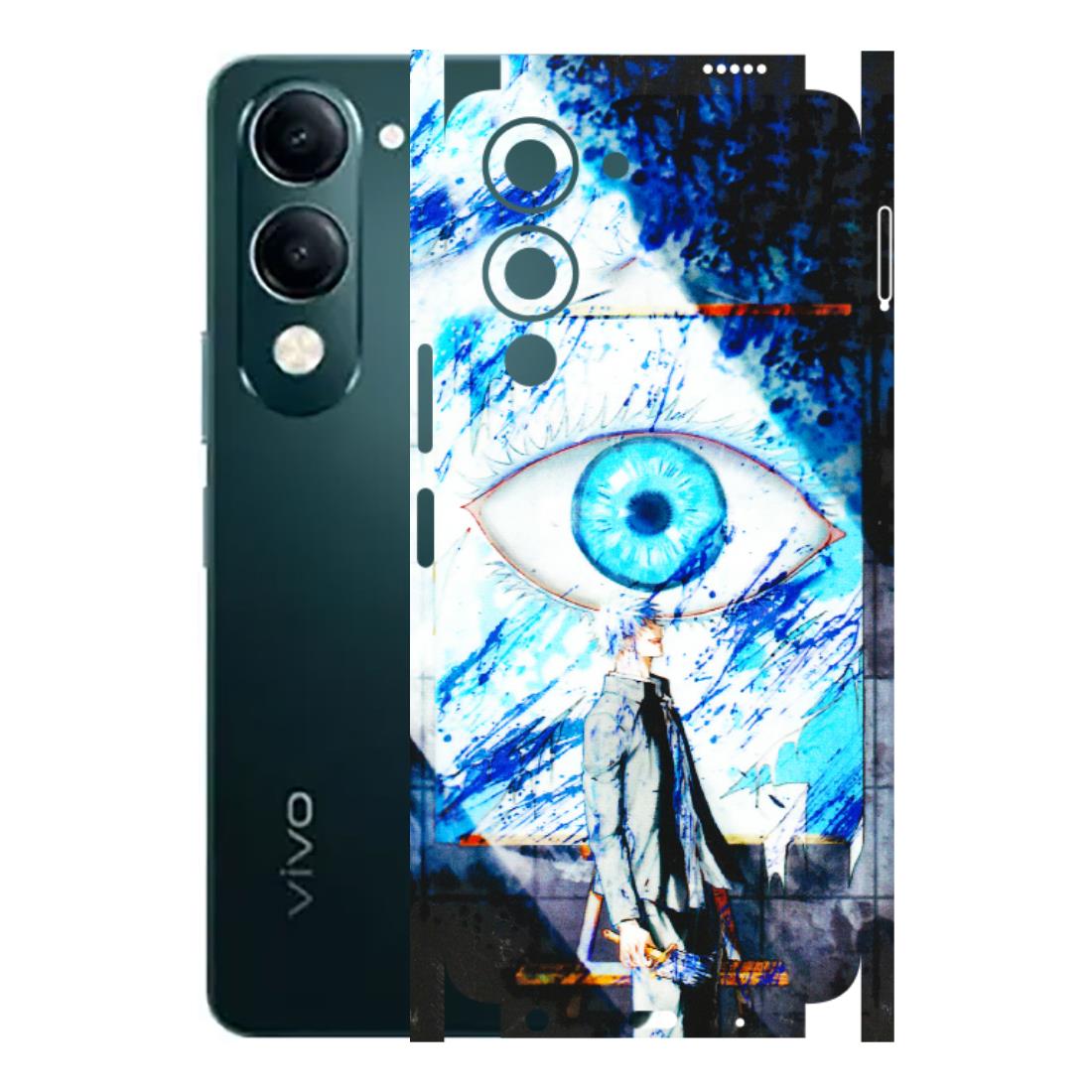VIVO Y Series Phone Skins (All Models) - Gojo Satoru evil eye - 3D Embossed Finish (L-239) Vivo Y19E