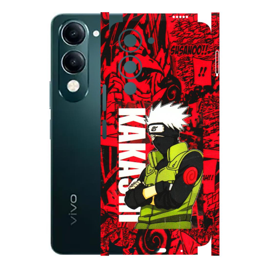 VIVO Y Series Phone Skins (All Models) - Kakashi Red Anime - 3D Embossed Finish (L-251) Vivo Y19E