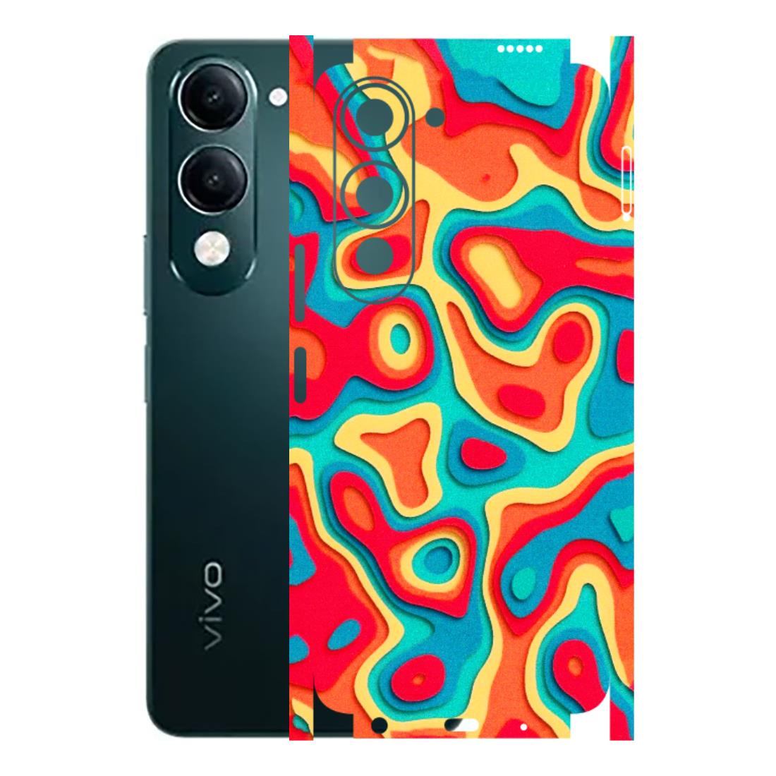 VIVO Y Series Phone Skins (All Models) - Abstract Swirl - 3D Embossed Finish (L-150) Vivo Y19 5G