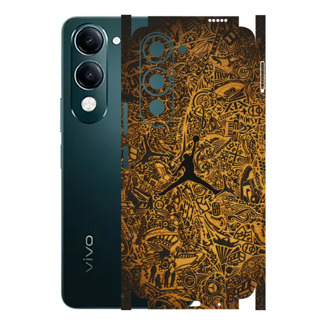 VIVO Y Series Phone Skins (All Models) - Premium Gold Basketball Player - 3D Embossed Finish (L-236) Vivo Y19 5G