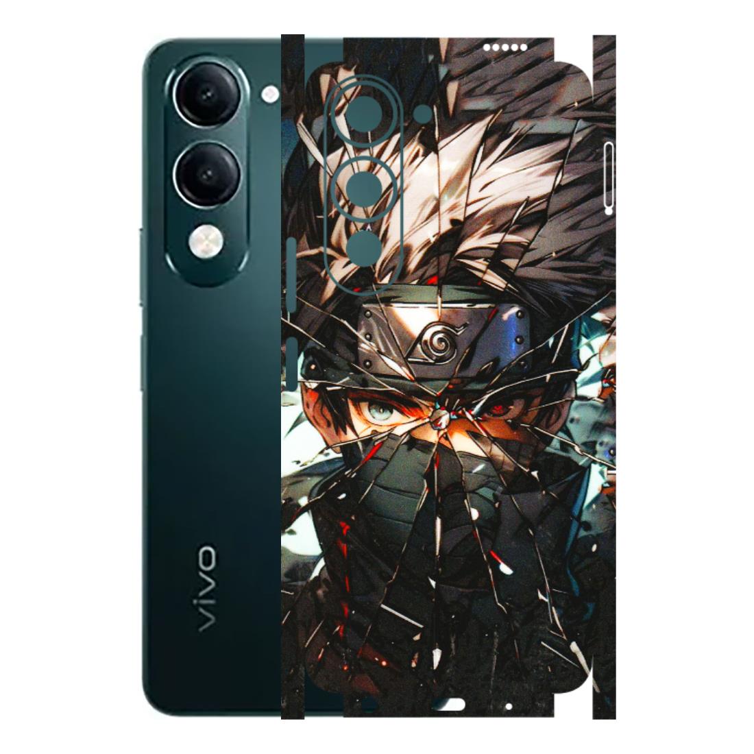 VIVO Y Series Phone Skins (All Models) - Kakashi Shattered Glass Effect - 3D Embossed Finish (L-237) Vivo Y19 5G