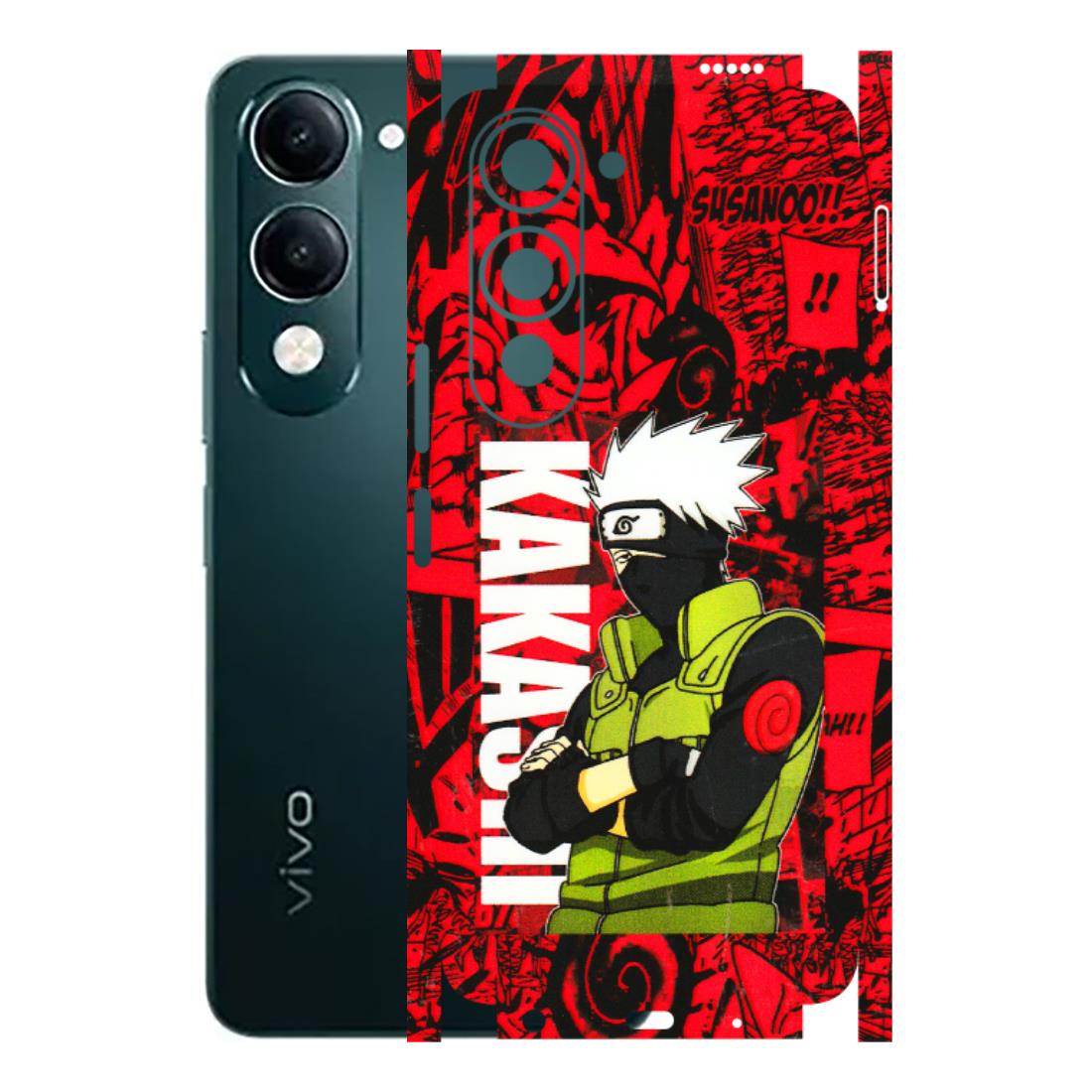 VIVO Y Series Phone Skins (All Models) - Kakashi Red Anime - 3D Embossed Finish (L-251) Vivo Y19 5G