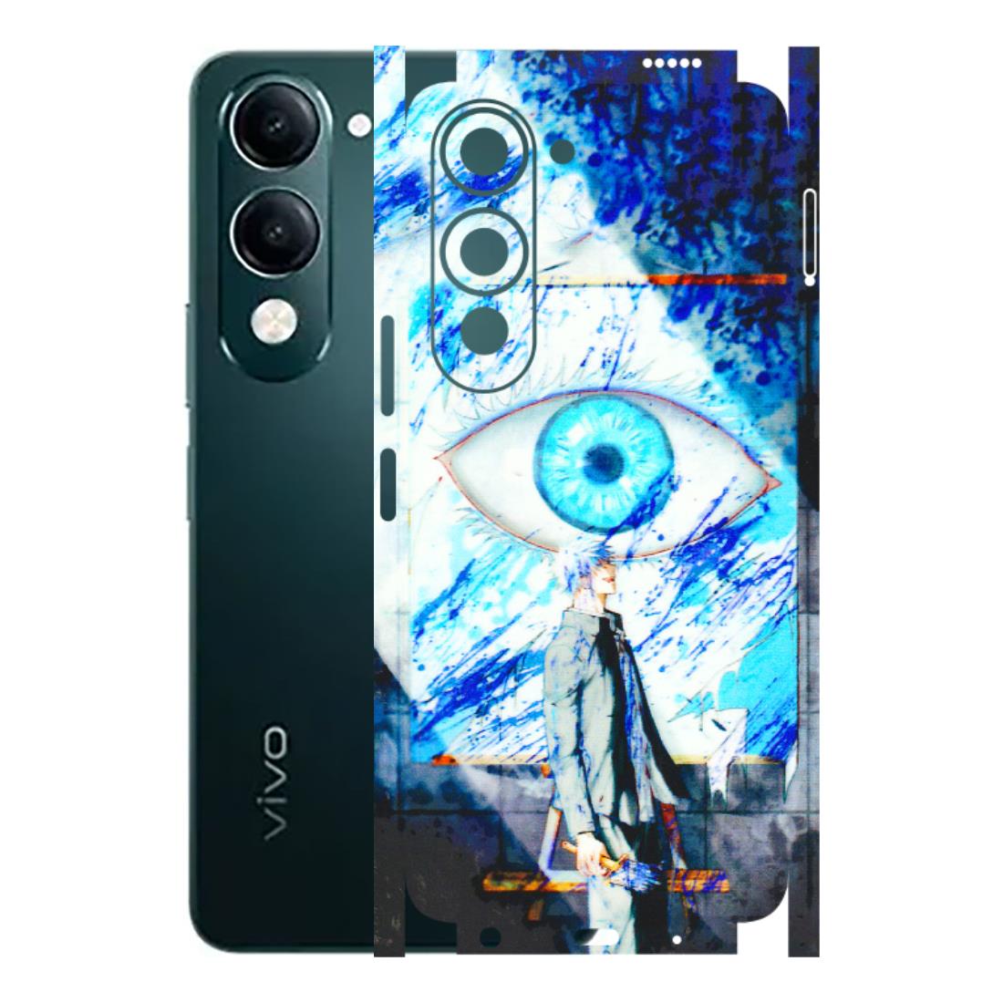VIVO Y Series Phone Skins (All Models) - Anime Sea Blue Eye - 3D Embossed Finish (L-318) Vivo Y19 5G