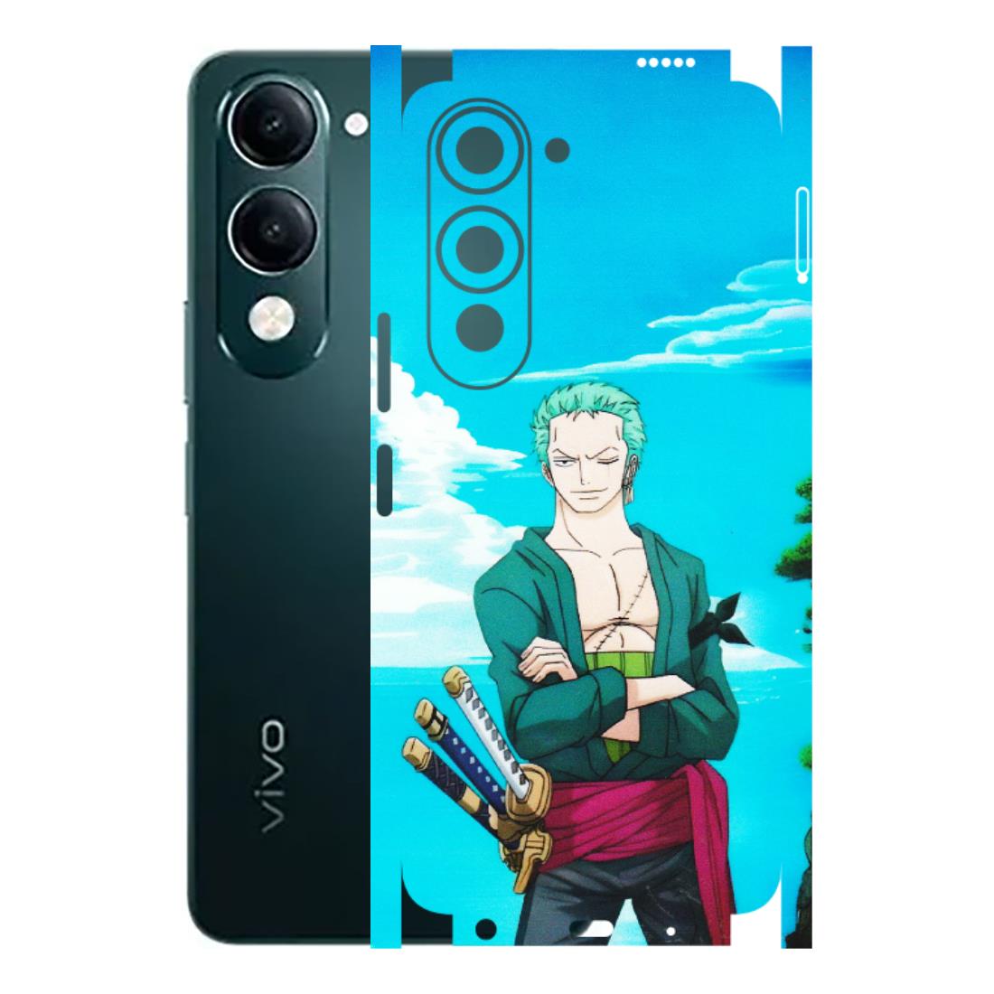 VIVO Y Series Phone Skins (All Models) - Cool Swordman Zoro Anime - Matte Finish (M-143) Vivo Y19 5G