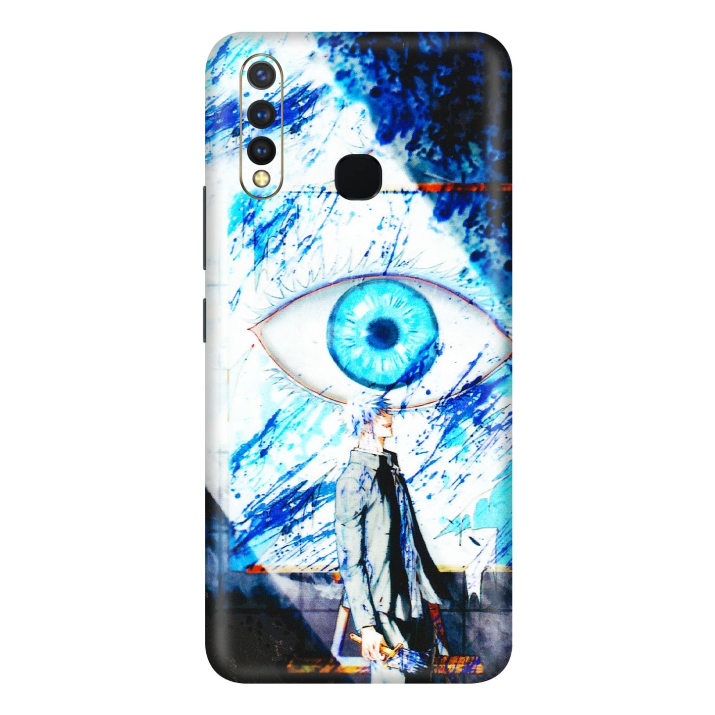 VIVO Y Series Phone Skins (All Models) - Gojo Satoru evil eye - 3D Embossed Finish (L-239) Vivo Y19